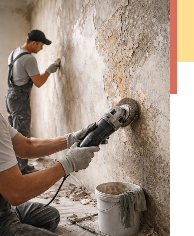 Снятие и удаление краски со стен в Химках от 2177 руб. — ОТДЕЛОЧНИК-Хмк