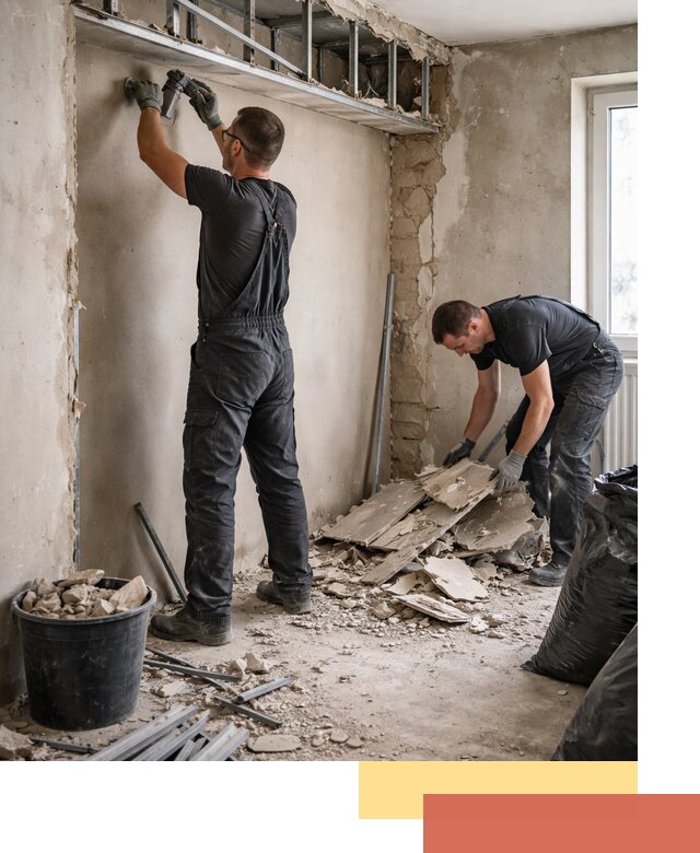 Демонтаж короба из гипсокартона в Химках быстро и аккуратно