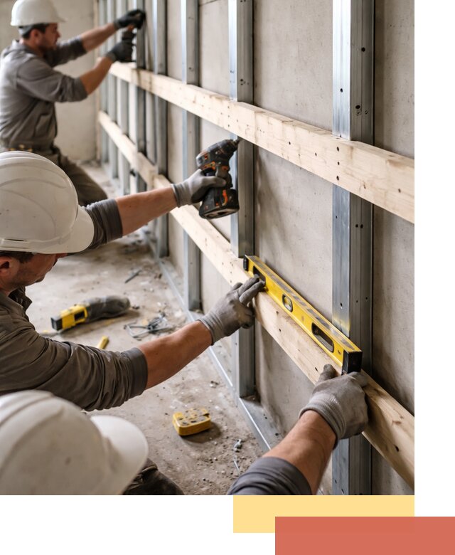 Устройство обрешетки под панели в Химках