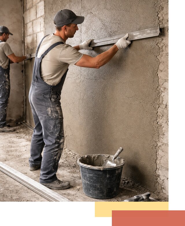 Штукатурка стен цементно-песчаная в Химках профессионально