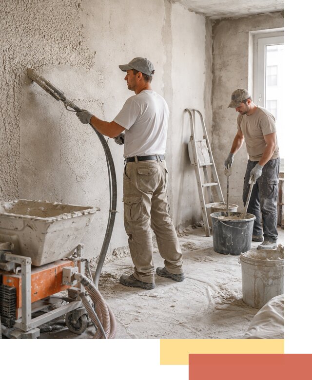 Машинная штукатурка стен в Химках — быстро и качественно