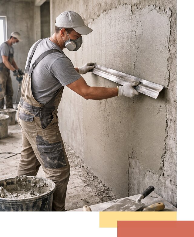 Штукатурка бетонных стен в Химках качественно и долговечно