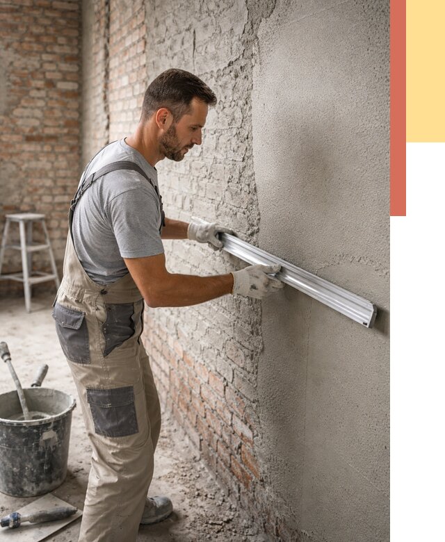 Штукатурка кирпичных стен в Химках от 4665 руб/м2 — быстро и недорого | ОТДЕЛОЧНИК-Хмк