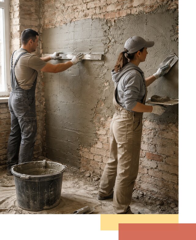 Штукатурка кирпичных стен в Химках — качественно и надежно