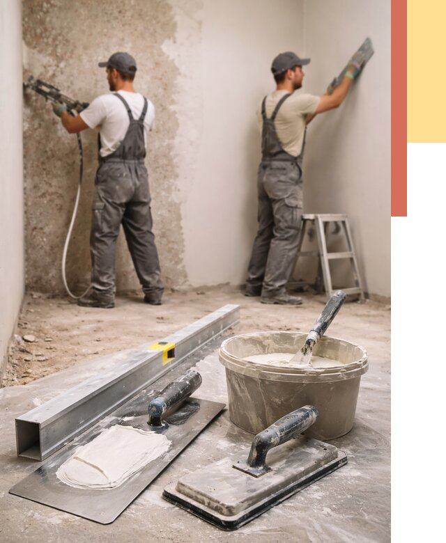 Штукатурка стен под обои в Химках от 4665 руб./м2 — выравнивание под обои | ОТДЕЛОЧНИК-Хмк