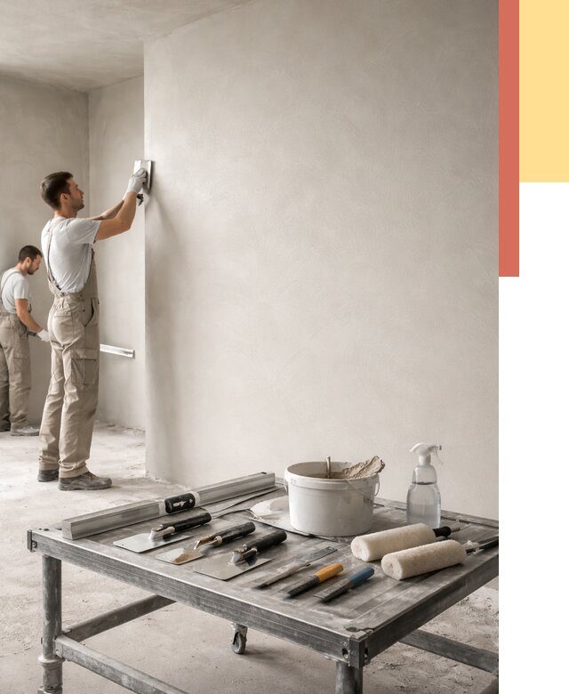 Штукатурка стен под покраску в Химках от 4665 руб./м² — качественно и недорого | ОТДЕЛОЧНИК-Хмк