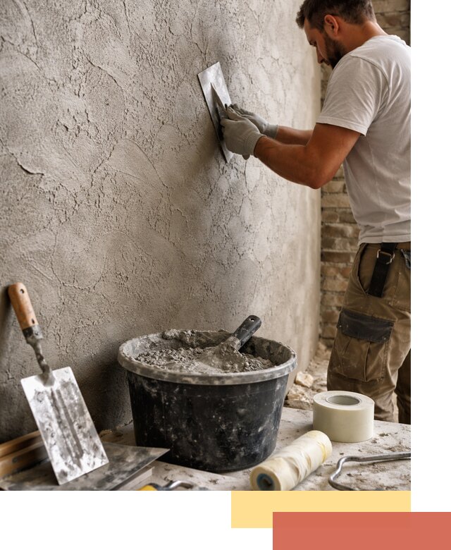 Декоративная штукатурка лофт в Химках — отделка стен и потолков