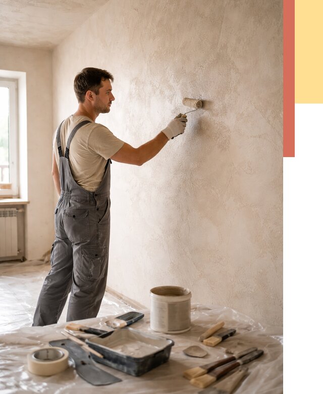 Нанесение лессирующей краски по декоративке в Химках от 1814 руб. | ОТДЕЛОЧНИК-Хмк