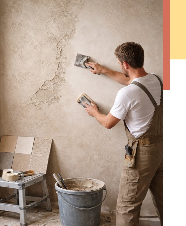 Ремонт декоративной штукатурки в Химках от 4665 руб. под ключ | ОТДЕЛОЧНИК-Хмк