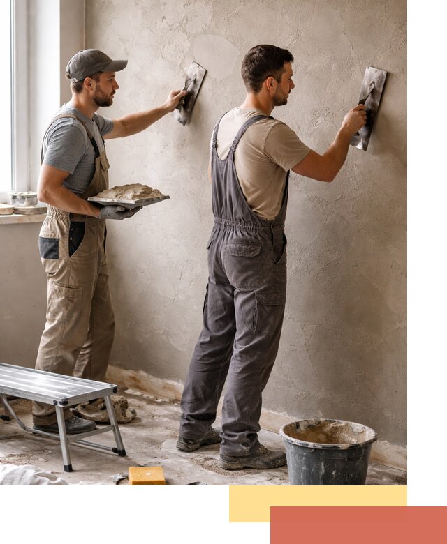 Ремонт декоративной штукатурки и восстановление фактуры в Химках