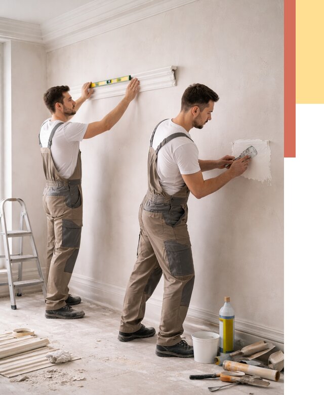 Монтаж лепнины на стены в Химках от 4665 руб. — недорого, быстро | ОТДЕЛОЧНИК-Хмк