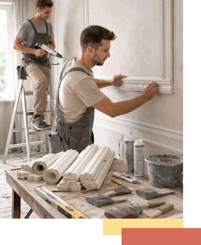 Монтаж лепнины на стены в Химках профессионально и качественно