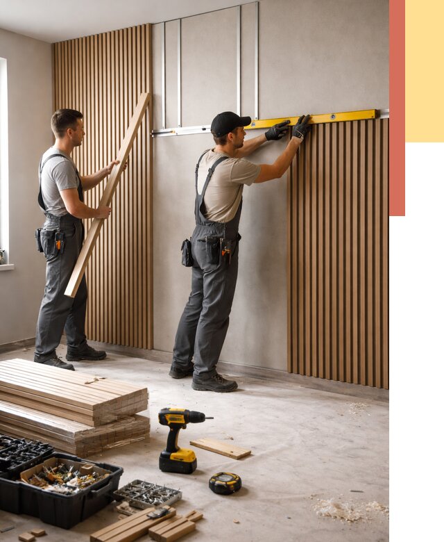 Монтаж реечных панелей на стены в Химках от 1244 руб. — быстро и недорого | ОТДЕЛОЧНИК-Хмк