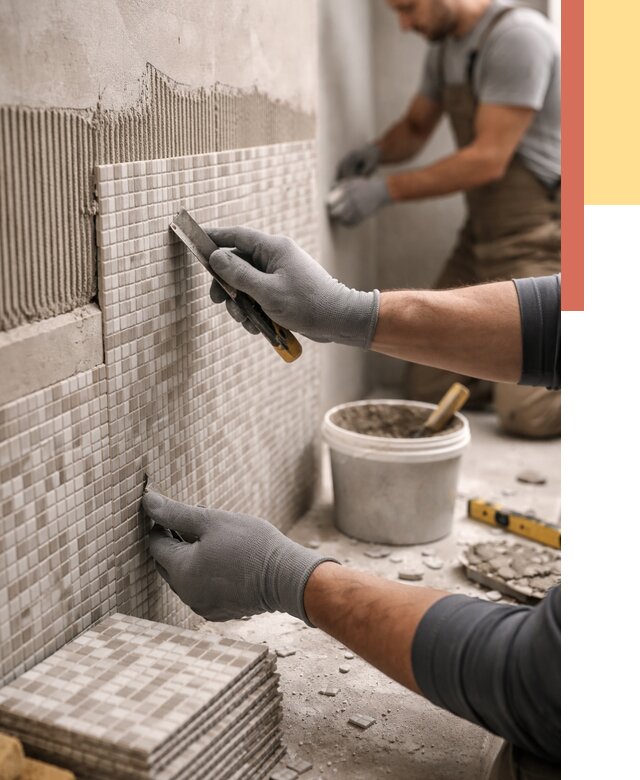 Облицовка стен мозаикой в Химках от 3317 руб/м2 — укладка мозаики на стены | ОТДЕЛОЧНИК-Хмк