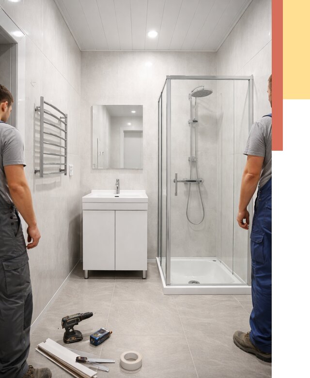 Отделка ванной комнаты панелями ПВХ в Химках от 4665 руб. за м2 | ОТДЕЛОЧНИК-Хмк