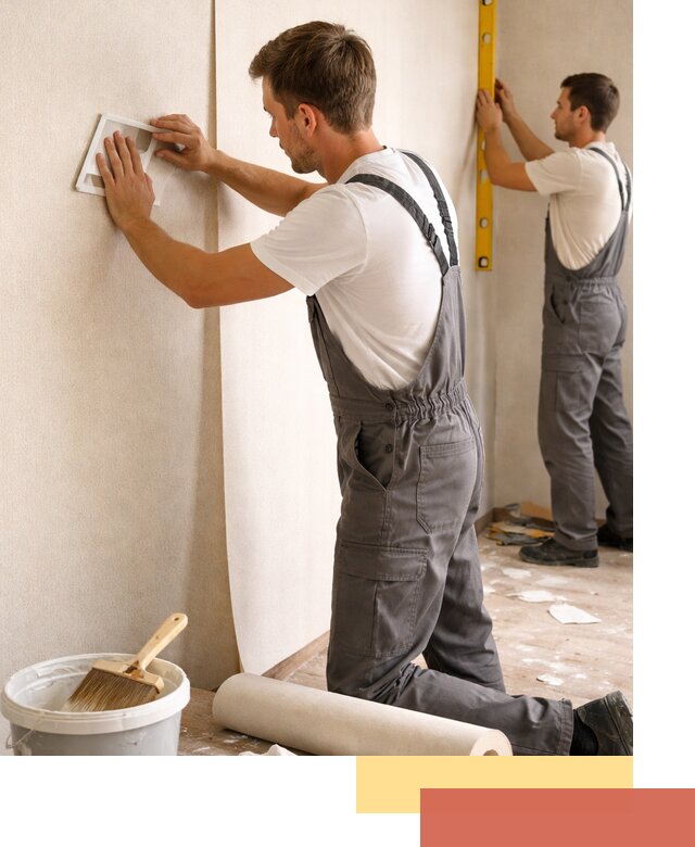 Поклейка бумажных обоев в Химках качественно и недорого