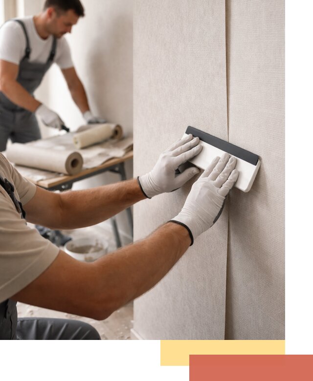 Поклейка обоев под покраску в Химках профессионально и быстро