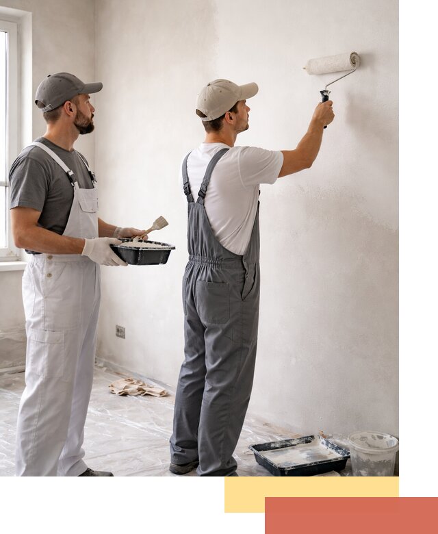 Покраска стен водоэмульсионной краской в Химках