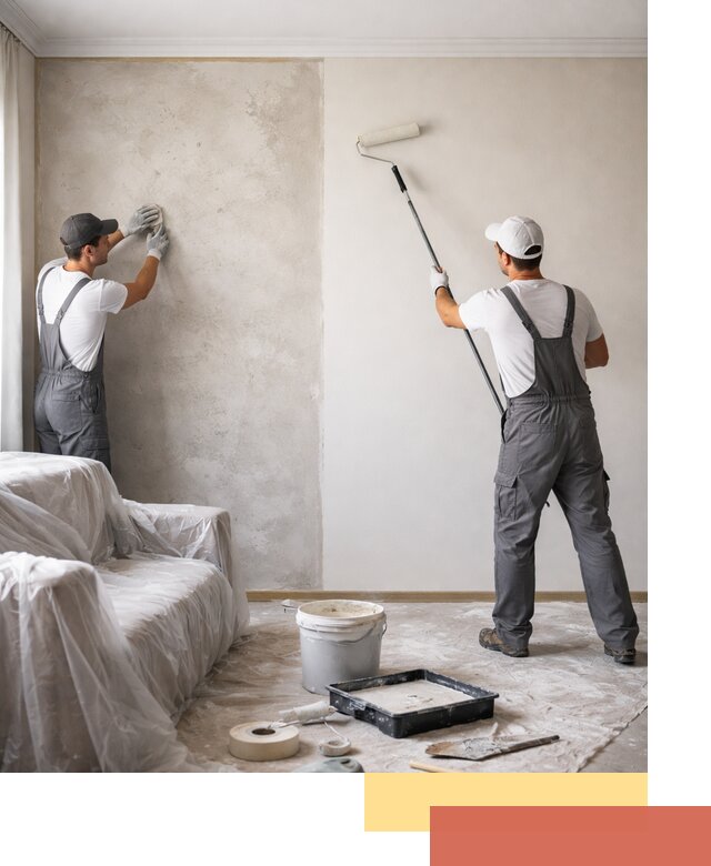 Покраска стен антивандальной краской в Химках