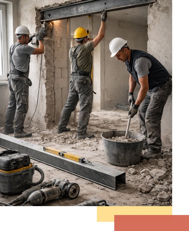 Создание проемов в стенах и несущих конструкциях в Химках