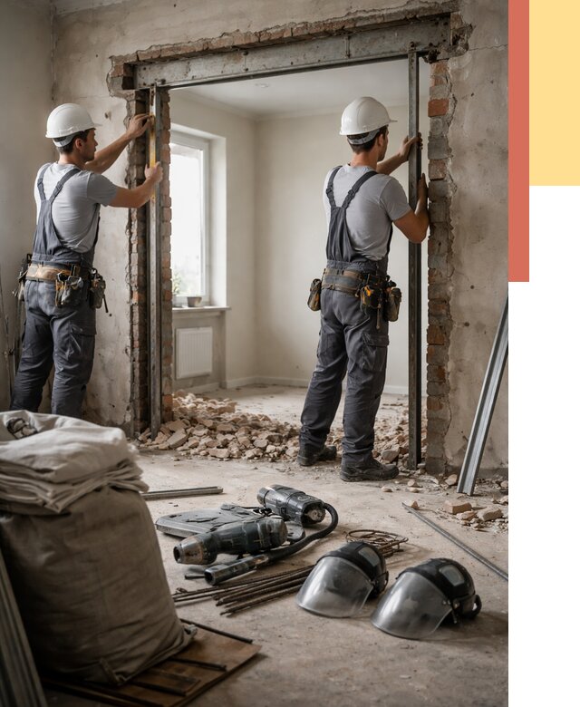 Расширение дверного проема в Химках от 12959 руб. под ключ | ОТДЕЛОЧНИК-Хмк