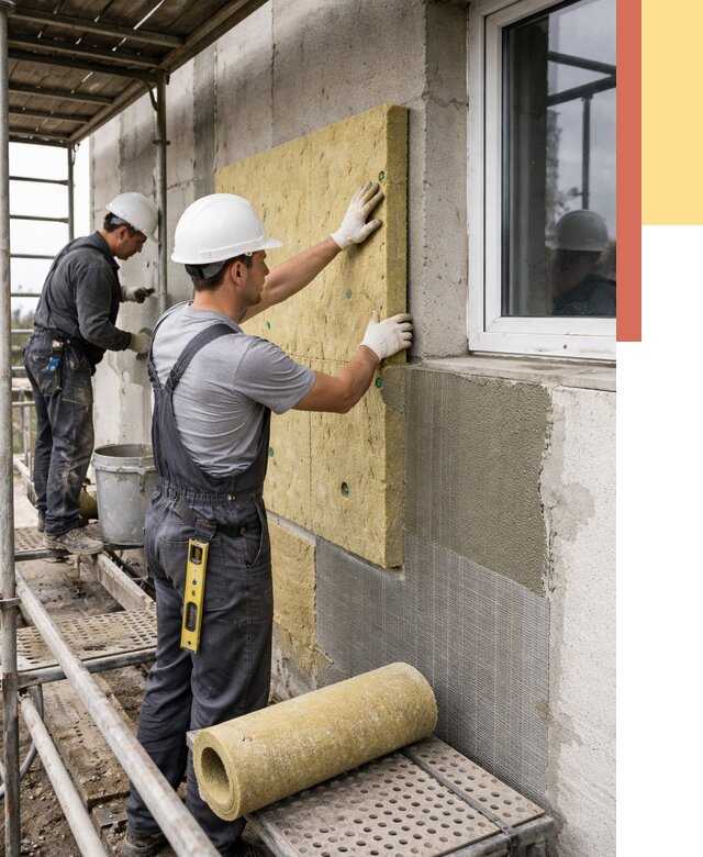 Утепление стен в Химках от 4458 руб. под ключ — быстро и недорого | ОТДЕЛОЧНИК-Хмк