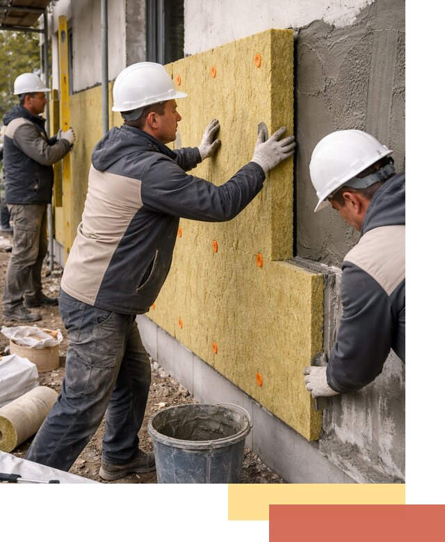 Утепление стен минватой в Химках — тепло и звукоизоляция