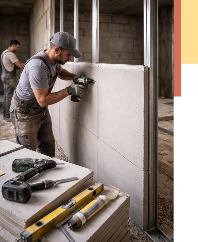 Кладка влагостойких перегородок ПГП в Химках от 1244 руб. под ключ | ОТДЕЛОЧНИК-Хмк