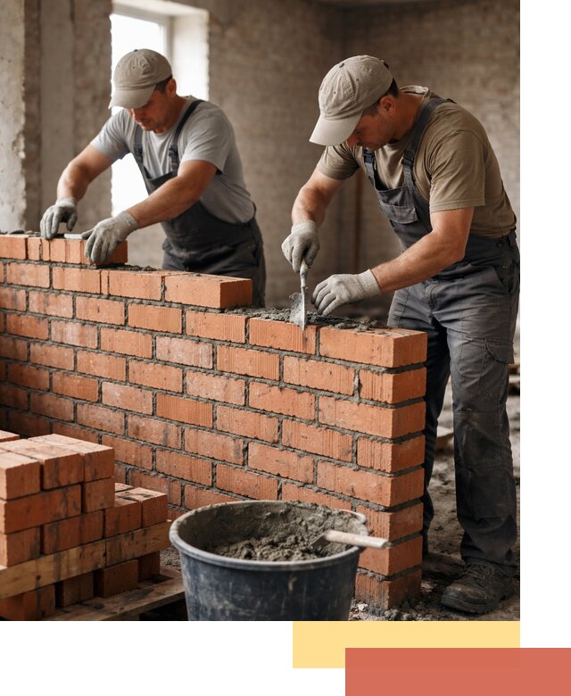 Кладка кирпичных перегородок под ключ в Химках