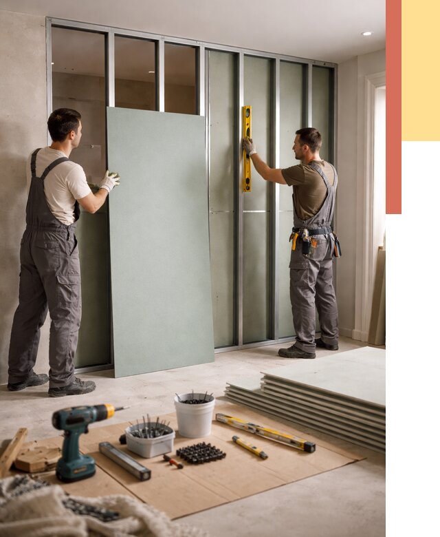 Перегородка из влагостойкого гипсокартона в Химках от 4976 руб. — монтаж под ключ | ОТДЕЛОЧНИК-Хмк