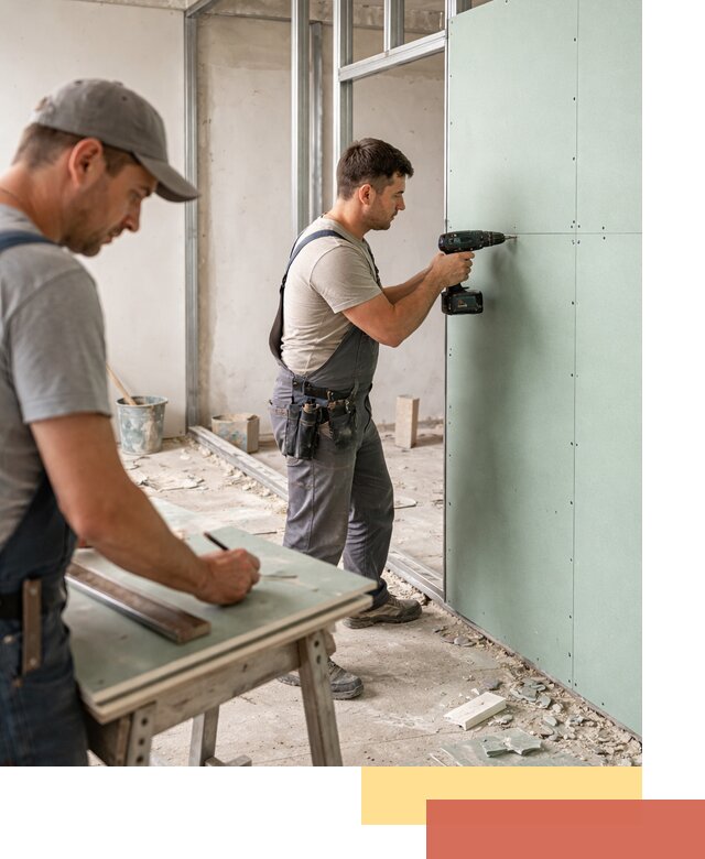 Перегородки из влагостойкого гипсокартона под ключ в Химках