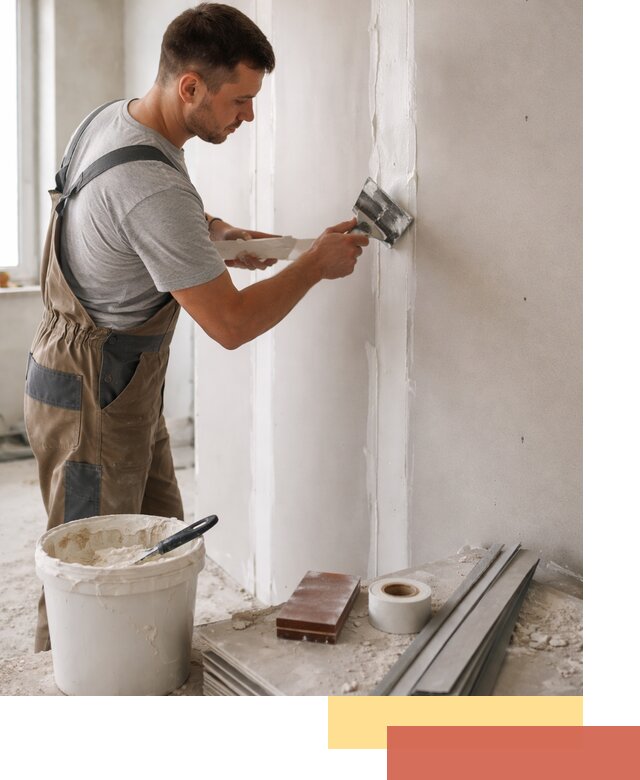 Шпаклевка перегородок из гипсокартона в Химках качественно и быстро