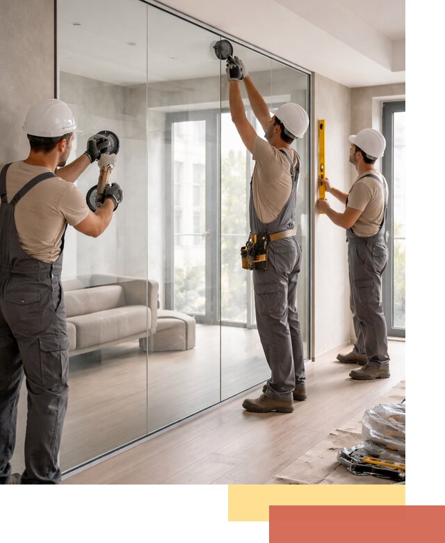 Перегородки из закаленного стекла в Химках для офисов и квартир