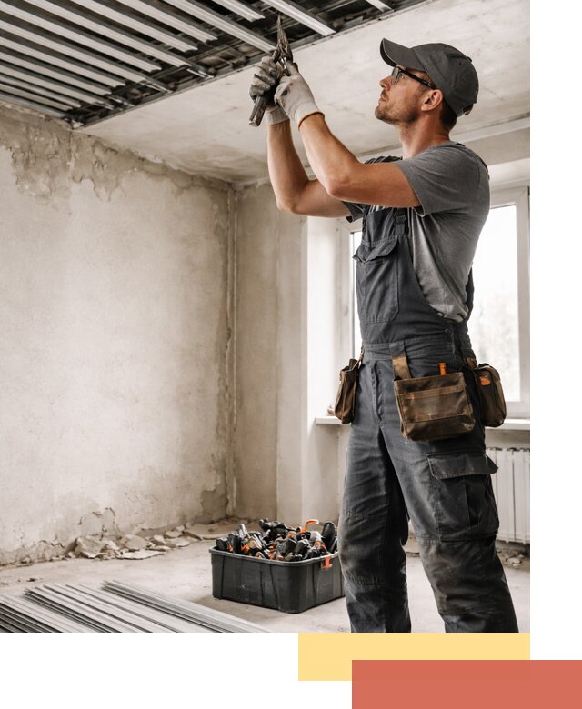 Демонтаж реечного потолка в Химках быстро и аккуратно