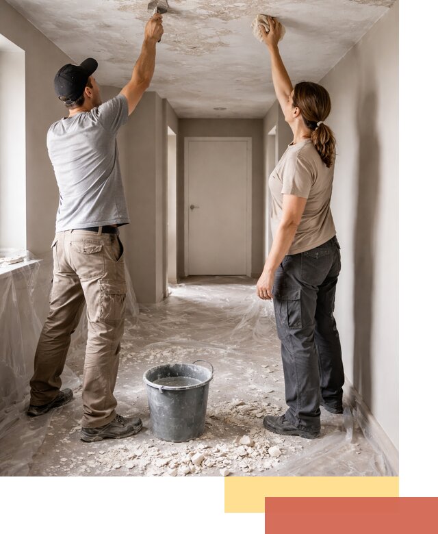 Удаление побелки с потолка в Химках — быстро и аккуратно