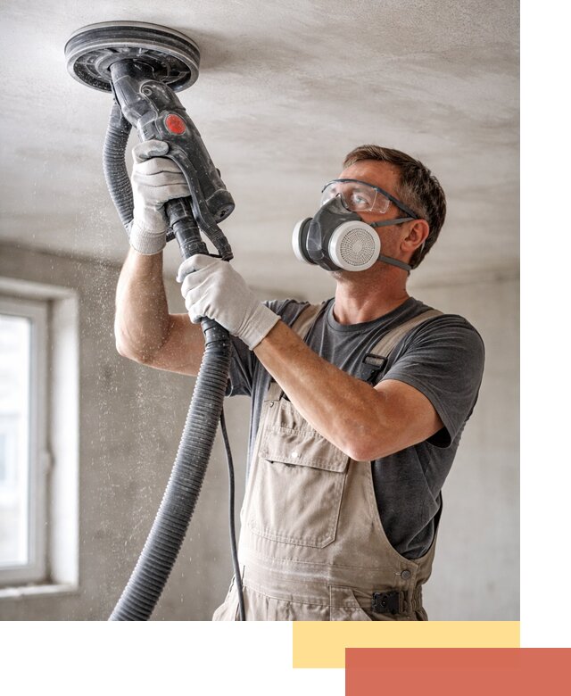 Шлифовка потолка в Химках — качественная подготовка под отделку