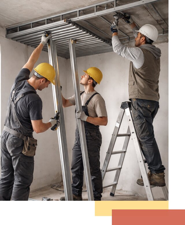 Монтаж реечного потолка под ключ в Химках