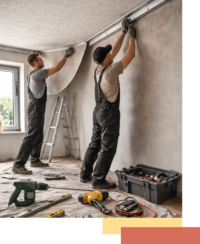 Монтаж фактурного натяжного потолка в Химках качественно и быстро