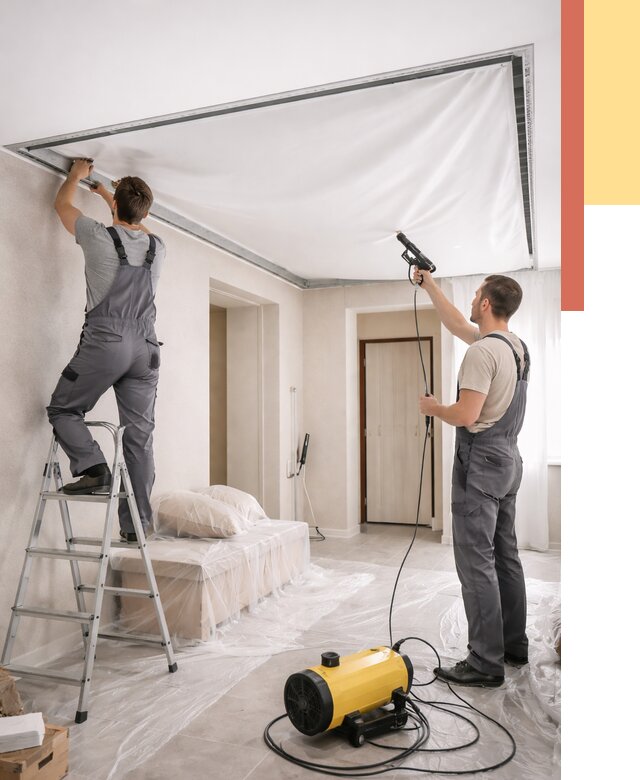 Монтаж натяжного потолка в прихожей в Химках от 2747 руб. под ключ | ОТДЕЛОЧНИК-Хмк