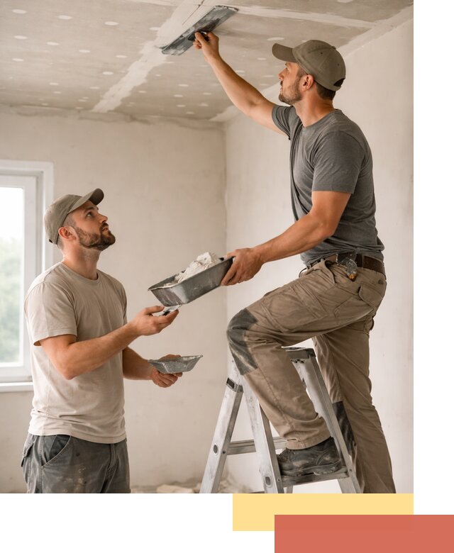 Шпаклевка потолка из гипсокартона в Химках качественно и быстро