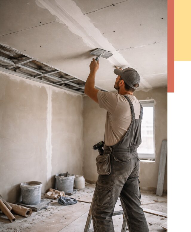 Ремонт потолка из гипсокартона в Химках от 674 руб./м² — быстро и недорого | ОТДЕЛОЧНИК-Хмк