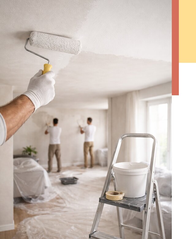 Покраска потолка акриловой краской в Химках от 2592 руб. | ОТДЕЛОЧНИК-Хмк