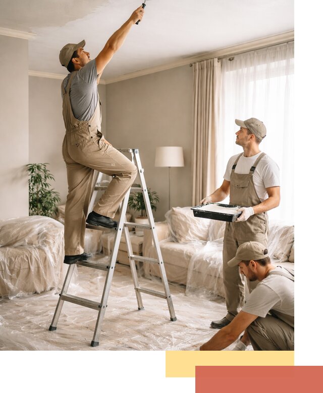 Покраска потолков акриловой краской в Химках качественно и быстро