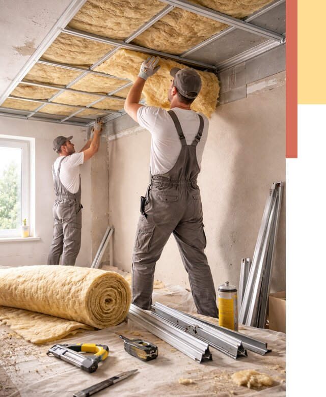 Утепление потолка в Химках от 7464 руб/м2 — недорого, быстро, под ключ | ОТДЕЛОЧНИК-Хмк