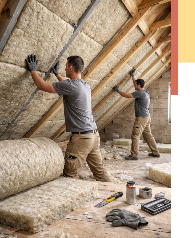 Утепление потолка минватой в Химках от 1503 руб. — быстро и недорого | ОТДЕЛОЧНИК-Хмк