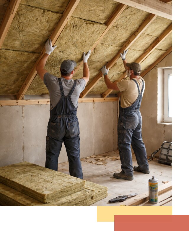 Утепление потолка минеральной ватой в Химках