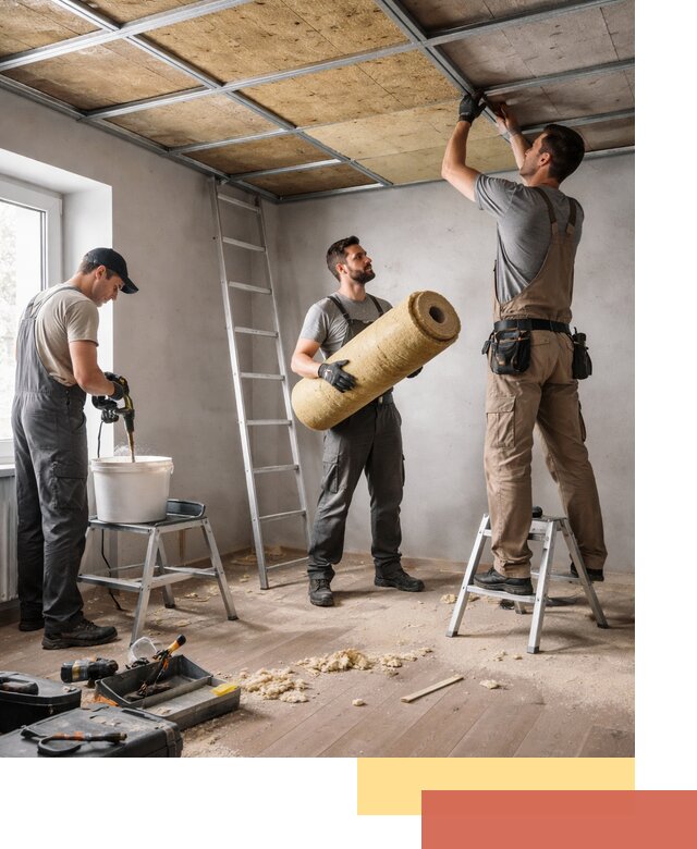 Шумоизоляция потолка в Химках: профессиональный монтаж и отделка