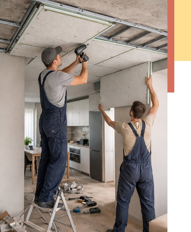 Шумоизоляция потолка панелями зипс в Химках от 1918 руб. под ключ | ОТДЕЛОЧНИК-Хмк